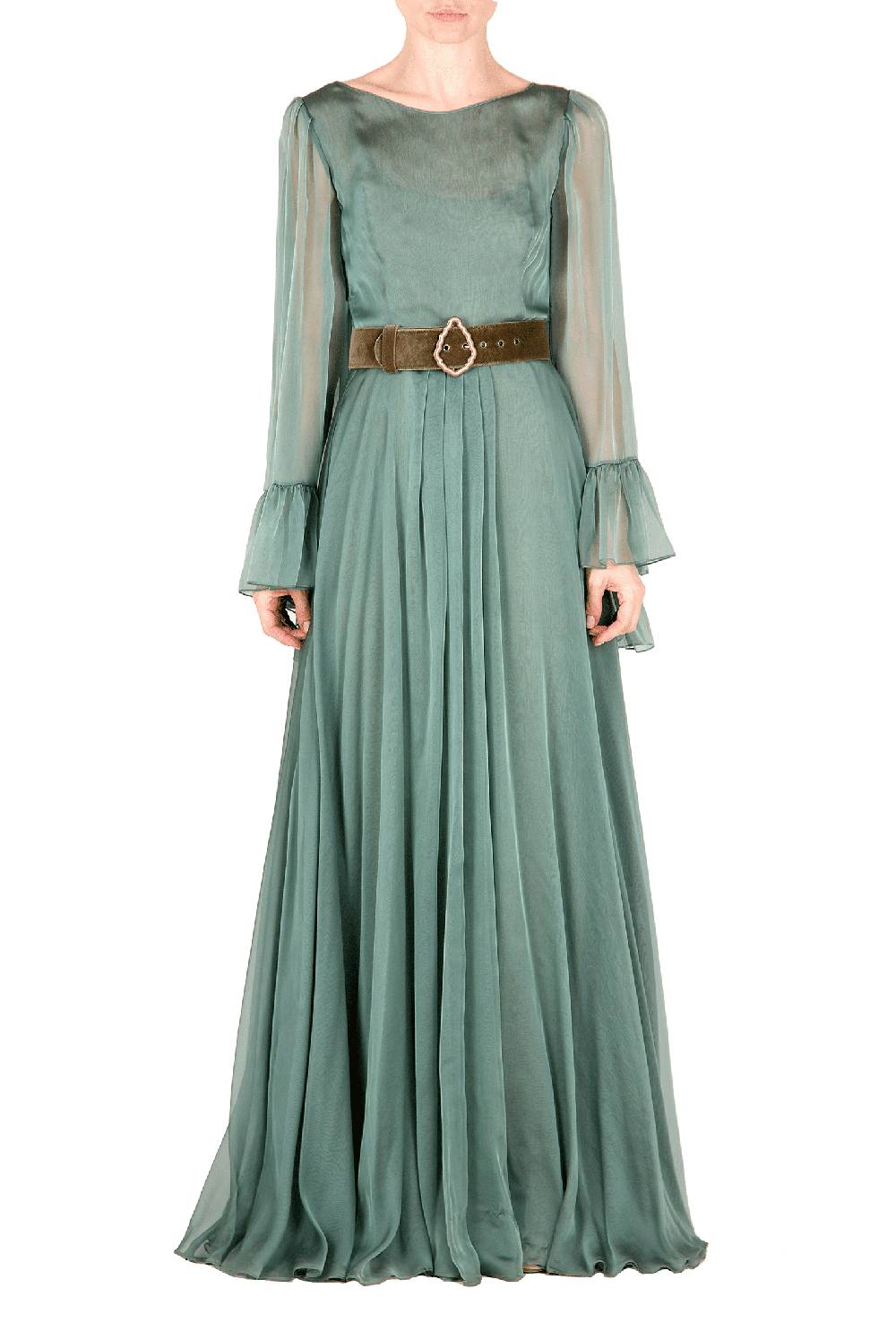 Luisa Beccaria Abito lungo in chiffon 2025