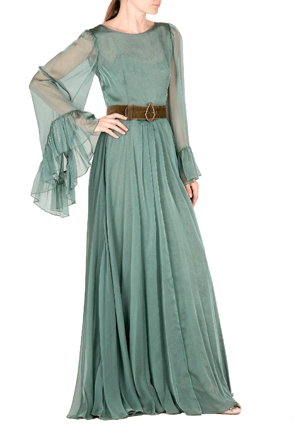 Luisa Beccaria Abito lungo in chiffon 2025