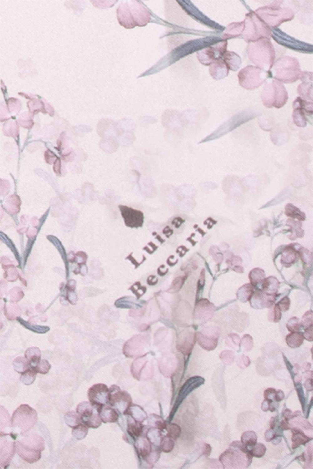 Luisa Beccaria Sciarpa in Seta Stampa Piccoli Fiori Promozione