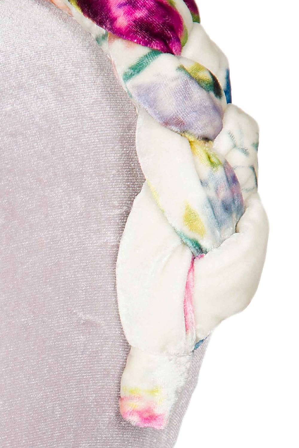 Luisa Beccaria Fascia per capelli intrecciata in velluto macro anemoni Solo un giorno rimasto