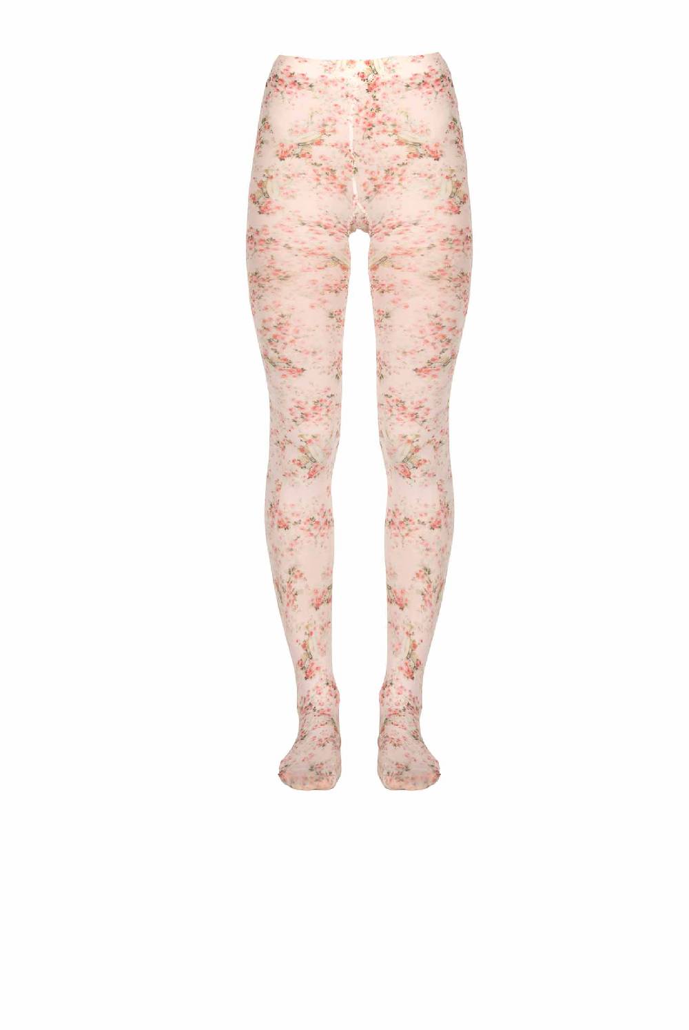 Luisa Beccaria Collant Jersey Rose Buds Rosa