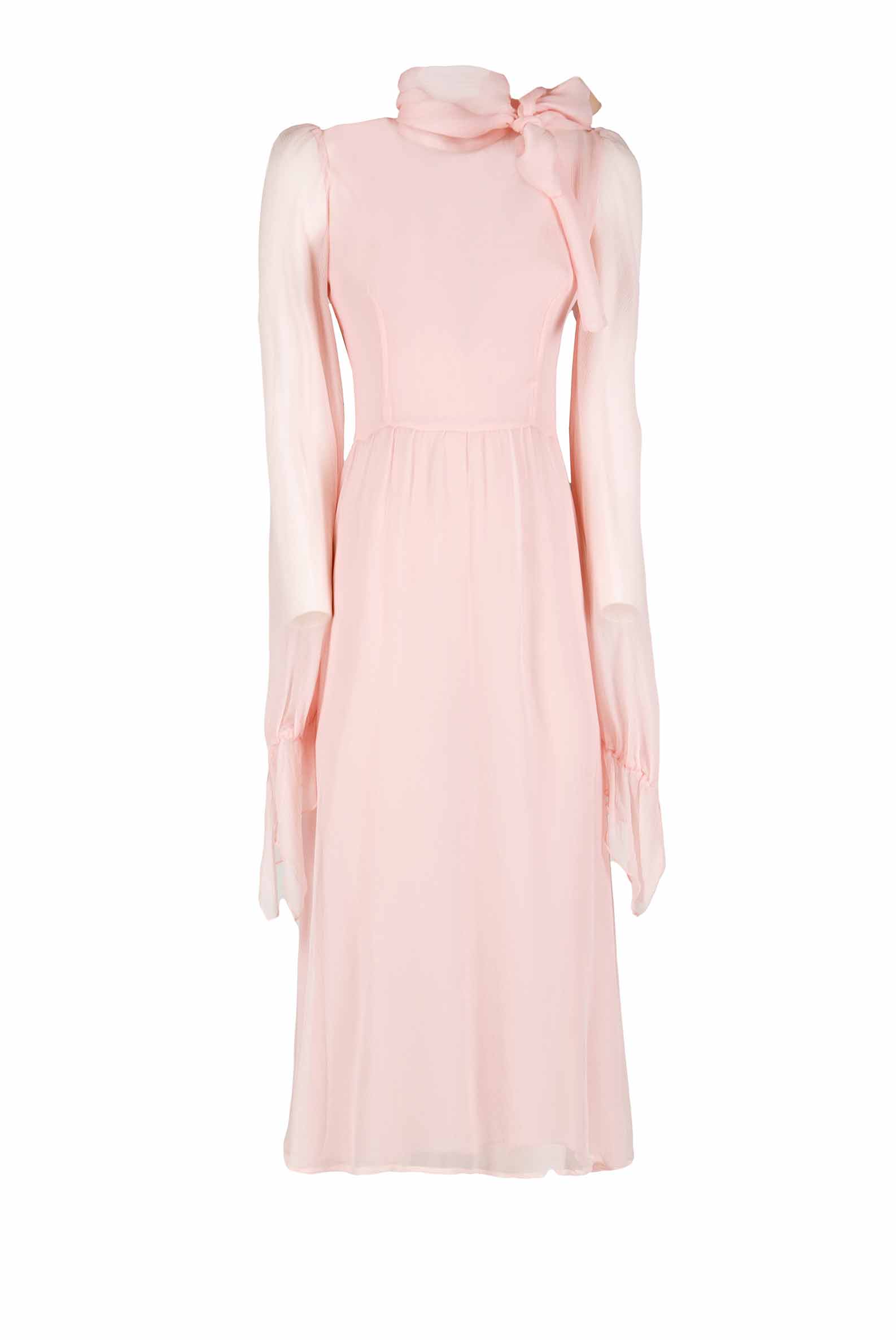 Luisa Beccaria Abito in crepon di chiffon rosa 2025