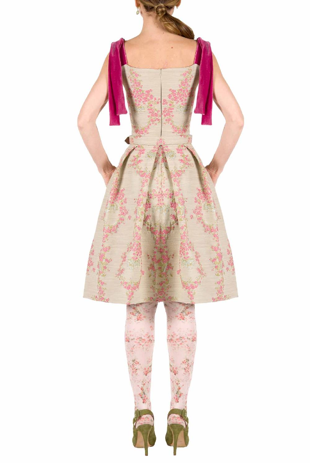 Luisa Beccaria Mini abito in broccato Qualità