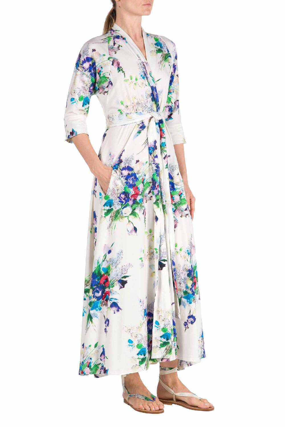 Luisa Beccaria Abito Luisa in jersey stampato floreale Saldi
