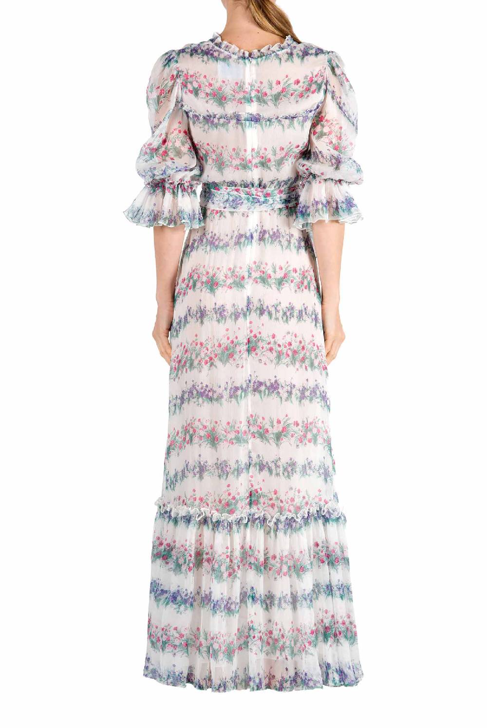 Luisa Beccaria Abito in chiffon stampato floreale I Più Venduti