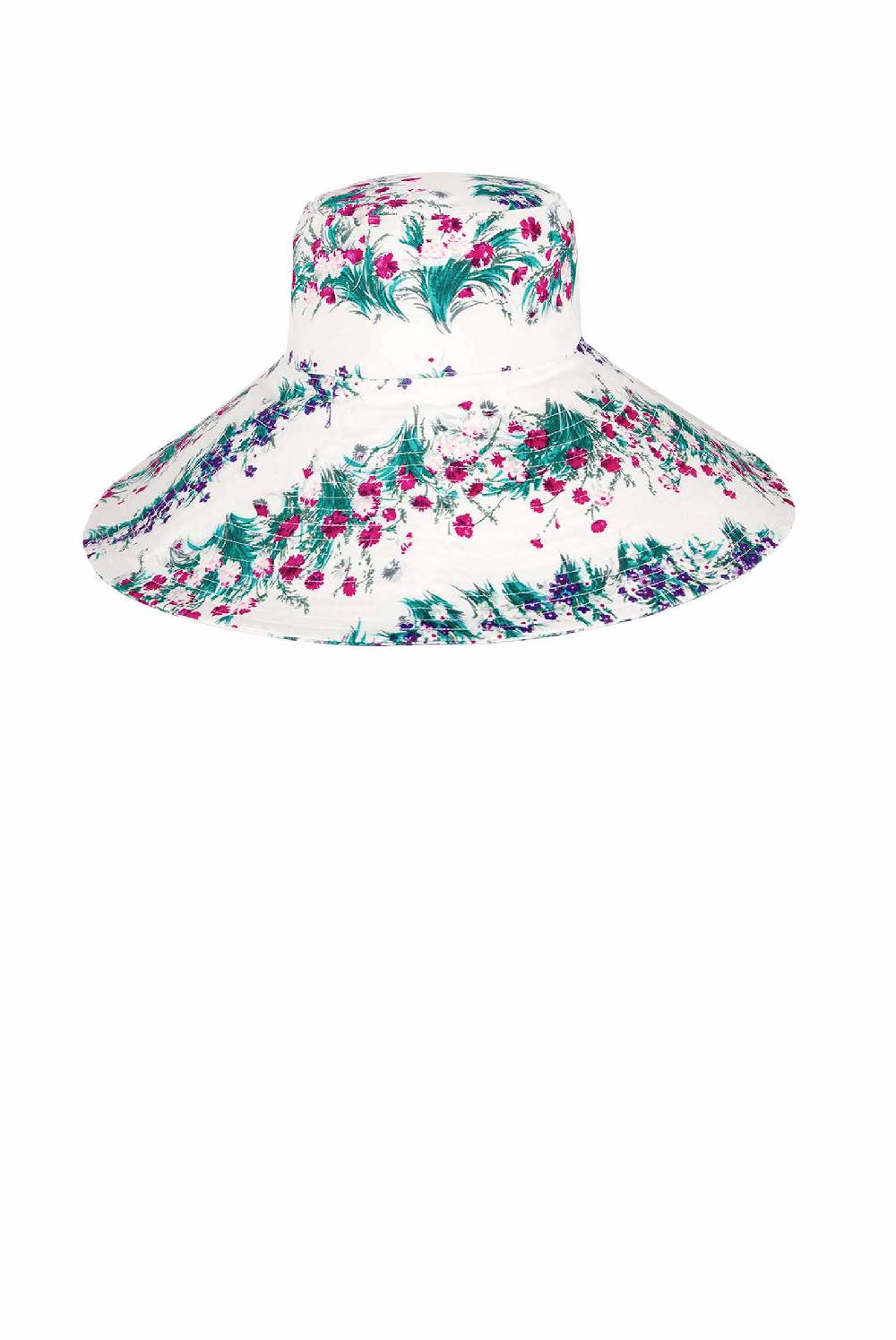 Luisa Beccaria Cappello in cotone floreale
