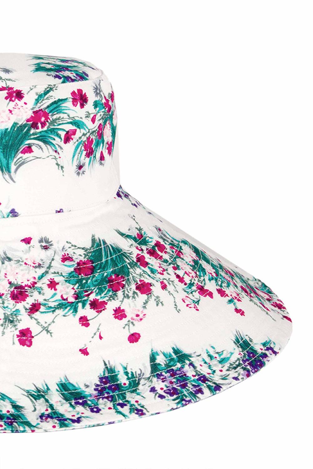 Luisa Beccaria Cappello in cotone floreale Moda