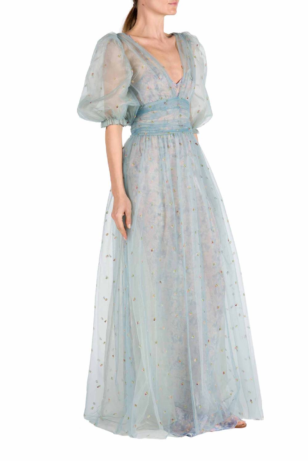 Luisa Beccaria Abito in tulle ricamato Offerta speciale
