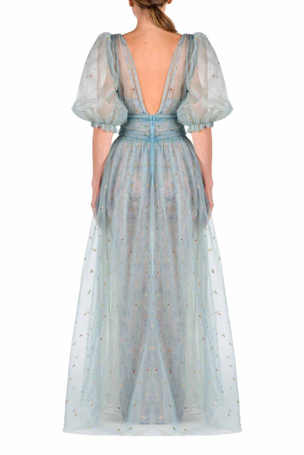 Luisa Beccaria Abito in tulle ricamato Offerta speciale