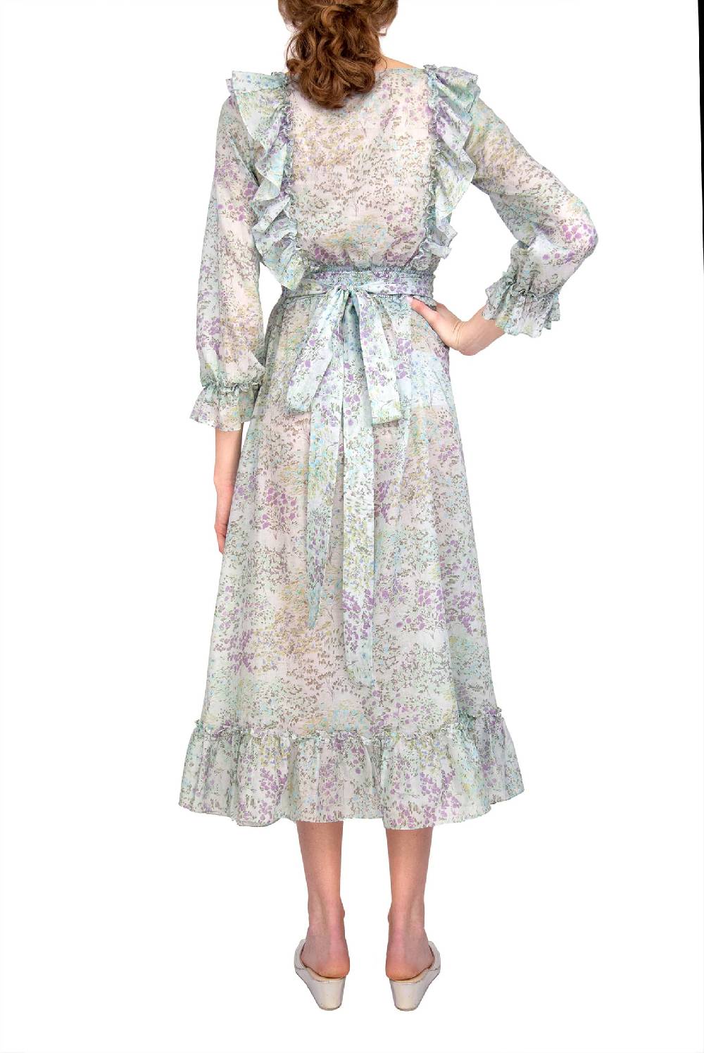 Luisa Beccaria Top in cotone stampato floreale Vendite stagionali