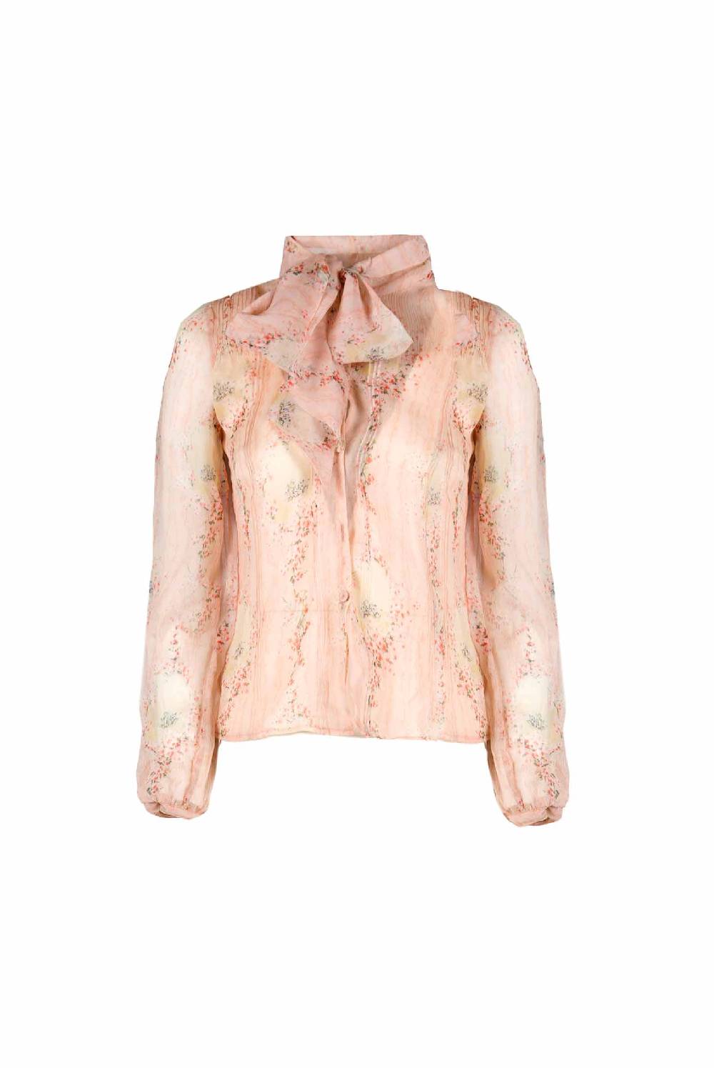 Luisa Beccaria Cerchio In Chiffon Di Rose Camicia Con Fiocco Offerte speciali