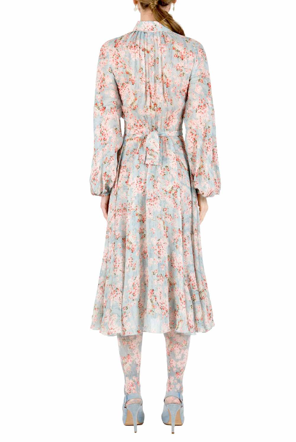 Luisa Beccaria Abito Carlamaria Georgette Cerchio Di Rose Offerta settimanale