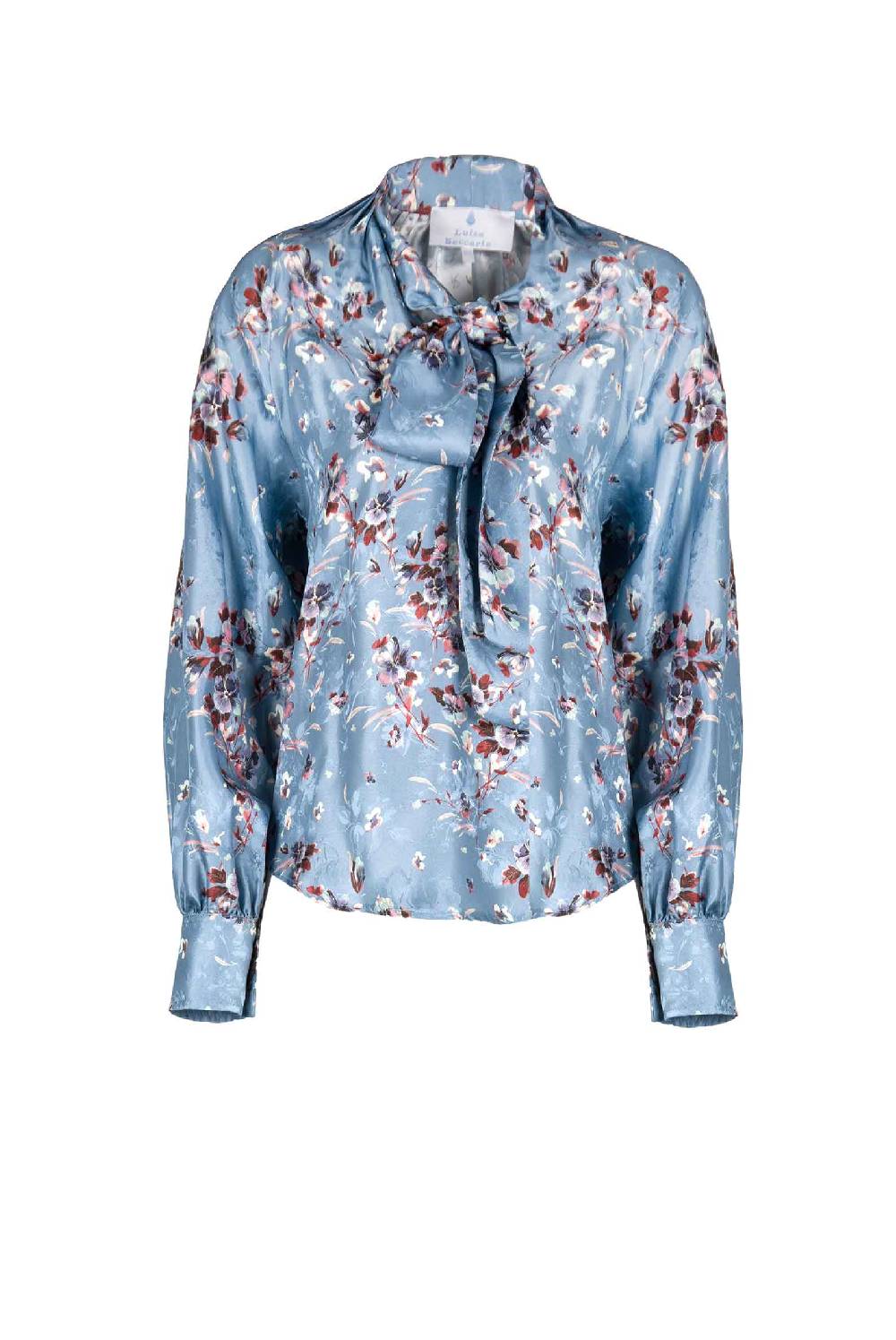 Luisa Beccaria Camicia Flower Storm con dettaglio fiocco Fino al 50% di sconto