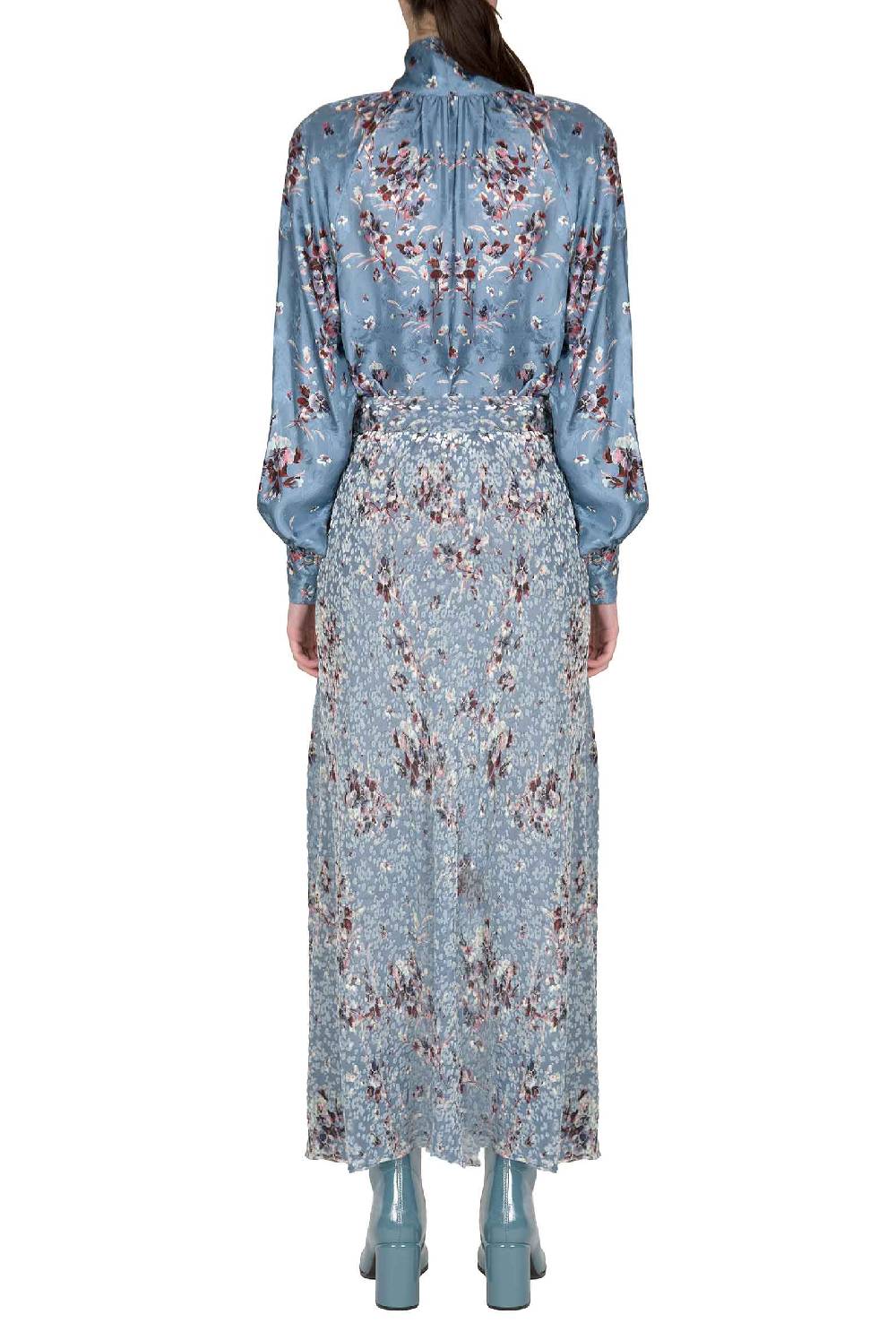 Luisa Beccaria Camicia Flower Storm con dettaglio fiocco Fino al 50% di sconto