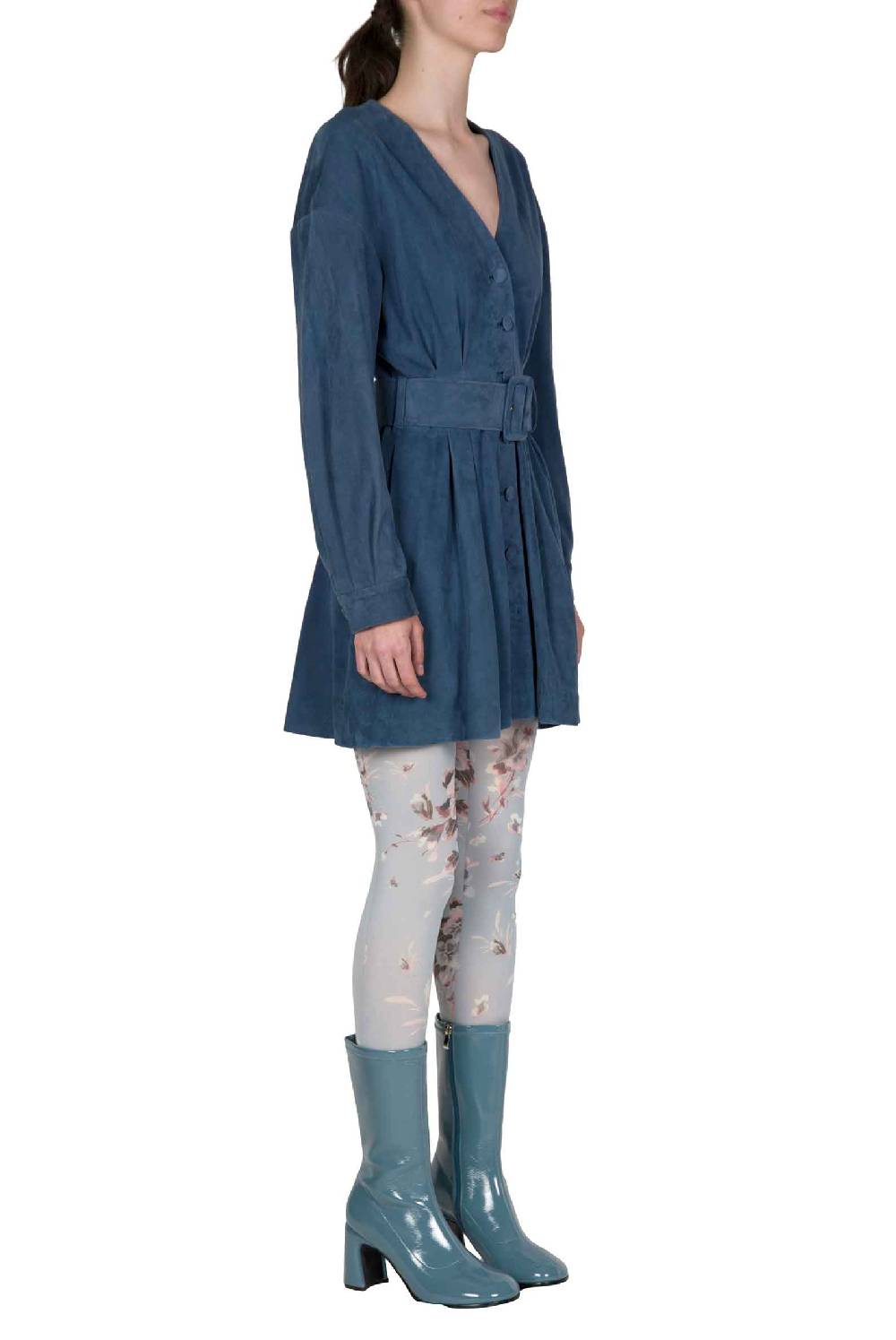 Luisa Beccaria Miniabito in pelle scamosciata Fino al 60% di sconto