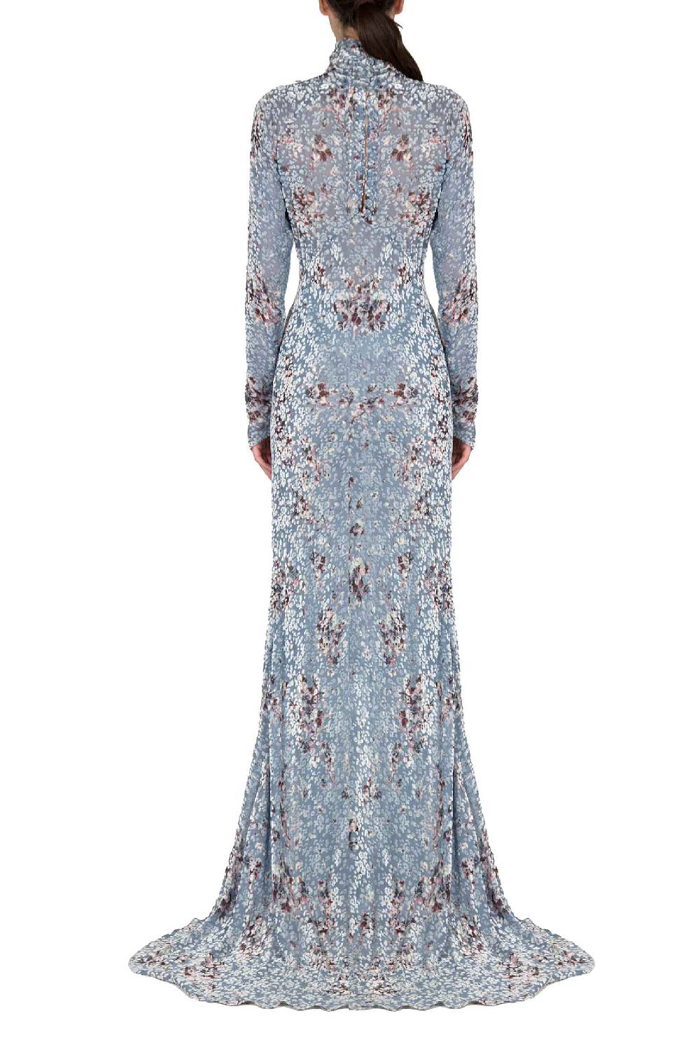 Luisa Beccaria Maxi abito Dèvorè stampato Flower Storm Only for today