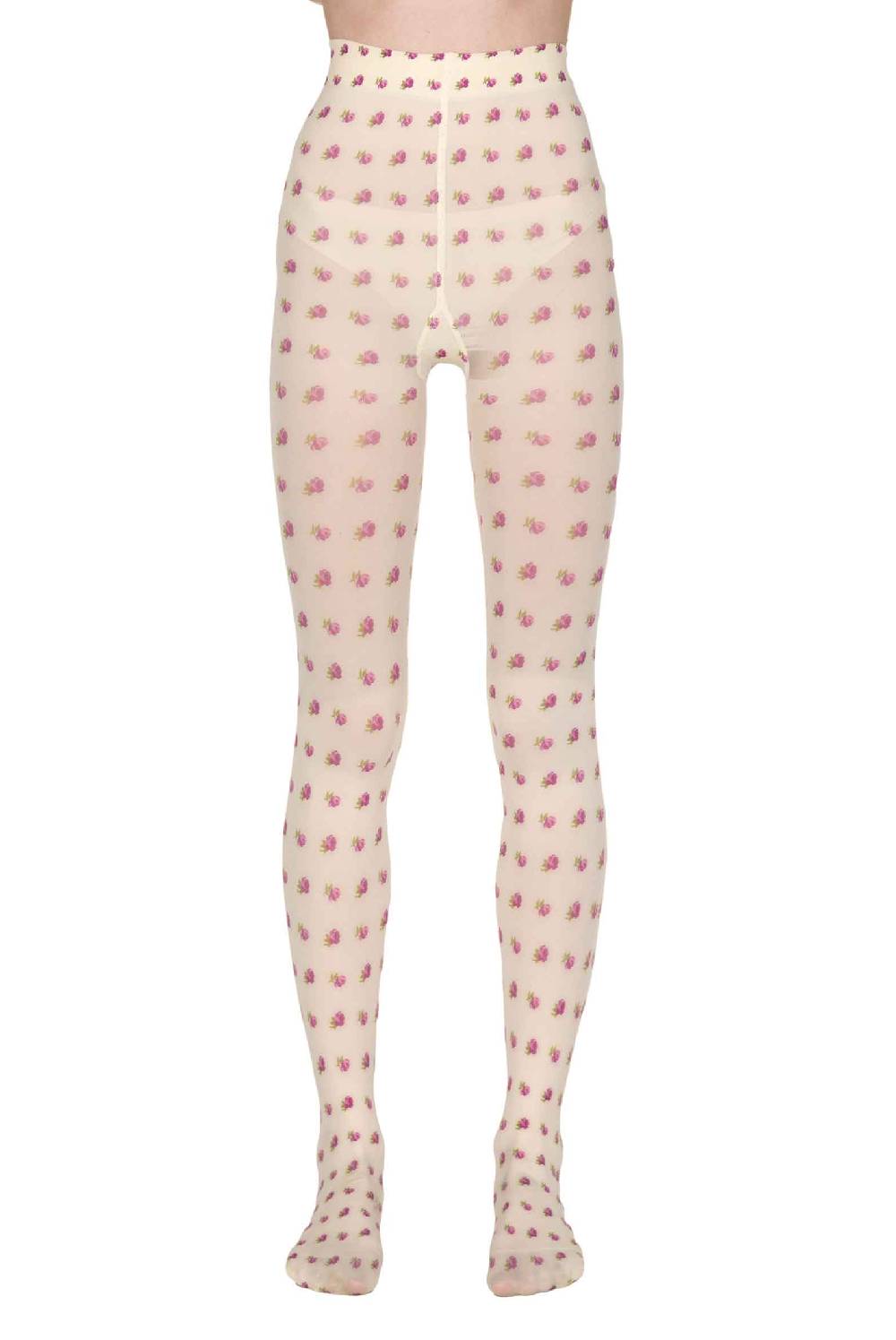 Luisa Beccaria Collant Vintage Buds Crema Officina