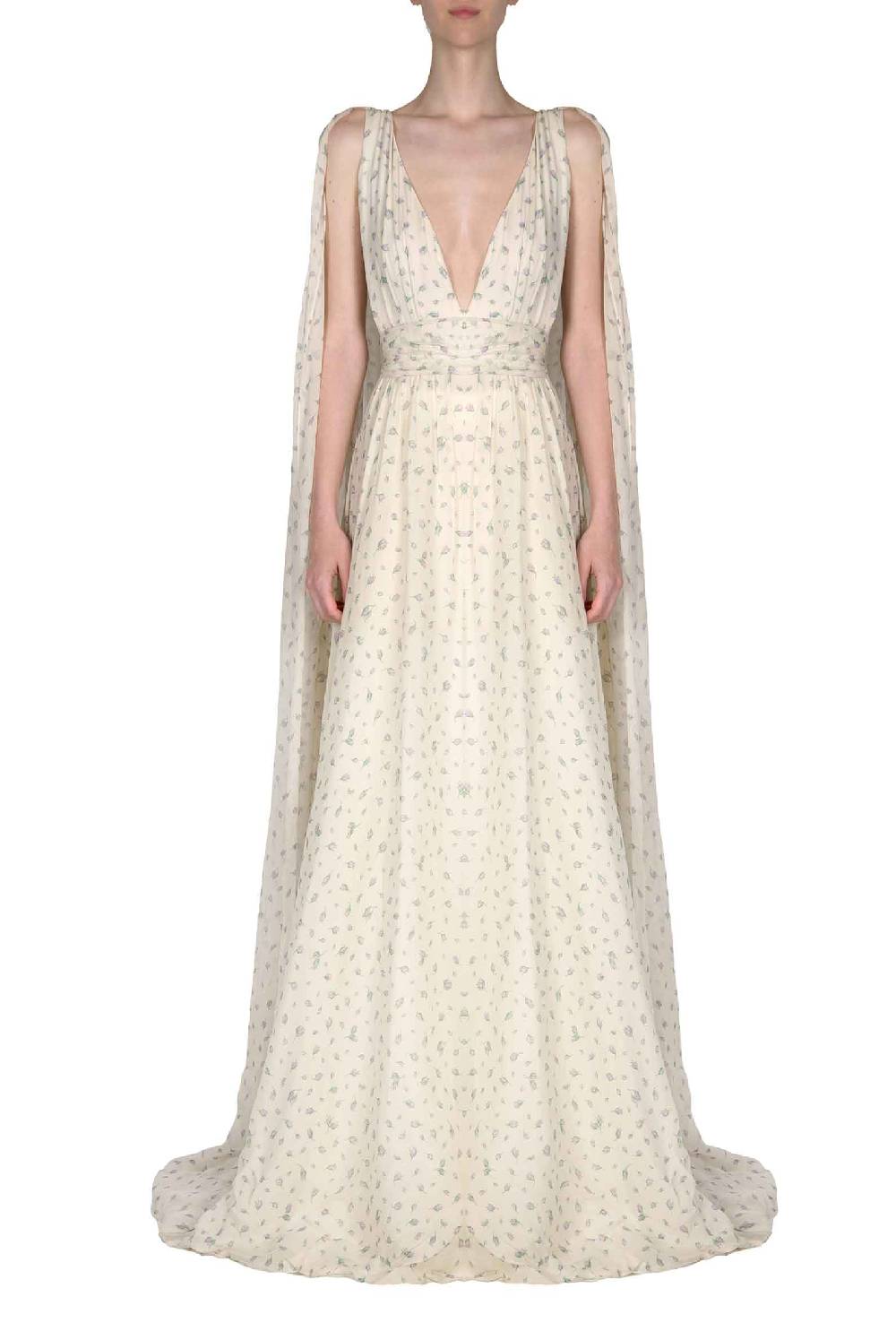 Luisa Beccaria Abito da sposa Winter Garden in georgette effetto mantella con scollo a V Affare Del Giorno