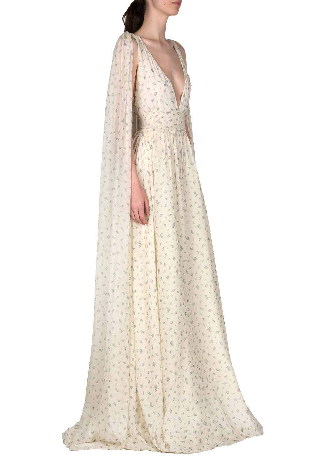 Luisa Beccaria Abito da sposa Winter Garden in georgette effetto mantella con scollo a V Affare Del Giorno