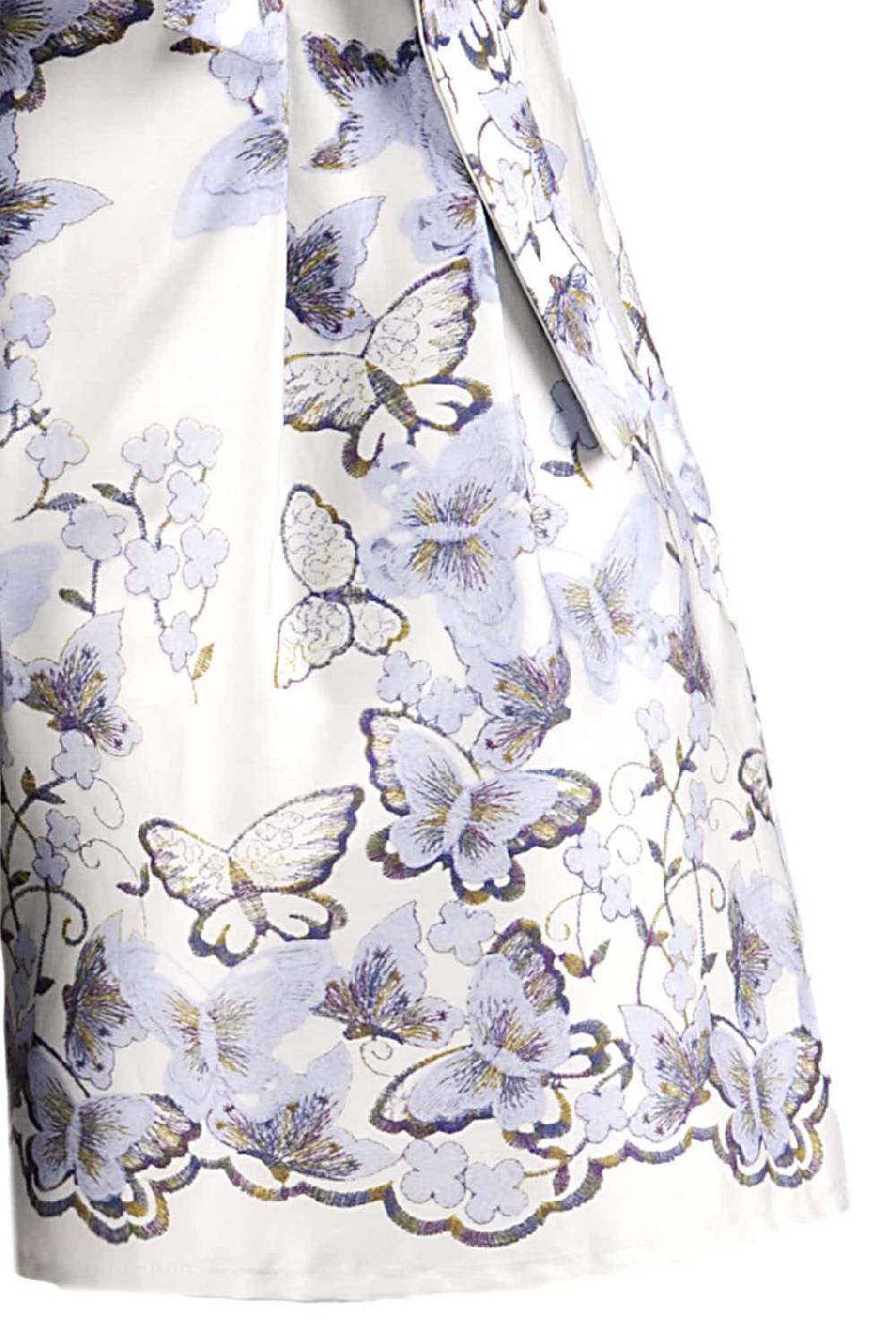 Luisa Beccaria Pantaloncini stampati in popeline di farfalle Online Outlet