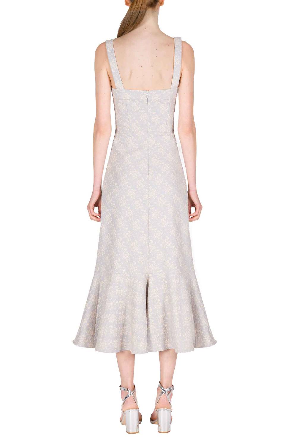 Luisa Beccaria Abito a balze in jacquard floreale Rilascio limitato