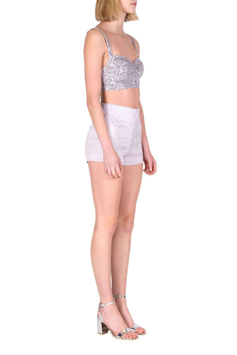 Luisa Beccaria Reggiseno con paillettes lilla Ultimi tre giorni