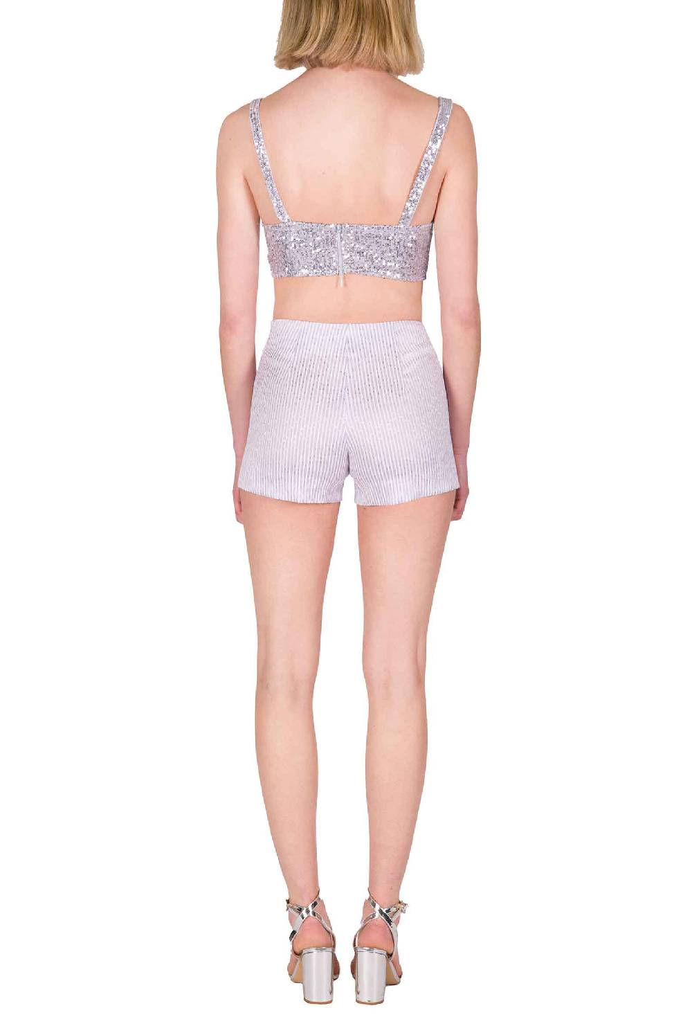 Luisa Beccaria Reggiseno con paillettes lilla Ultimi tre giorni