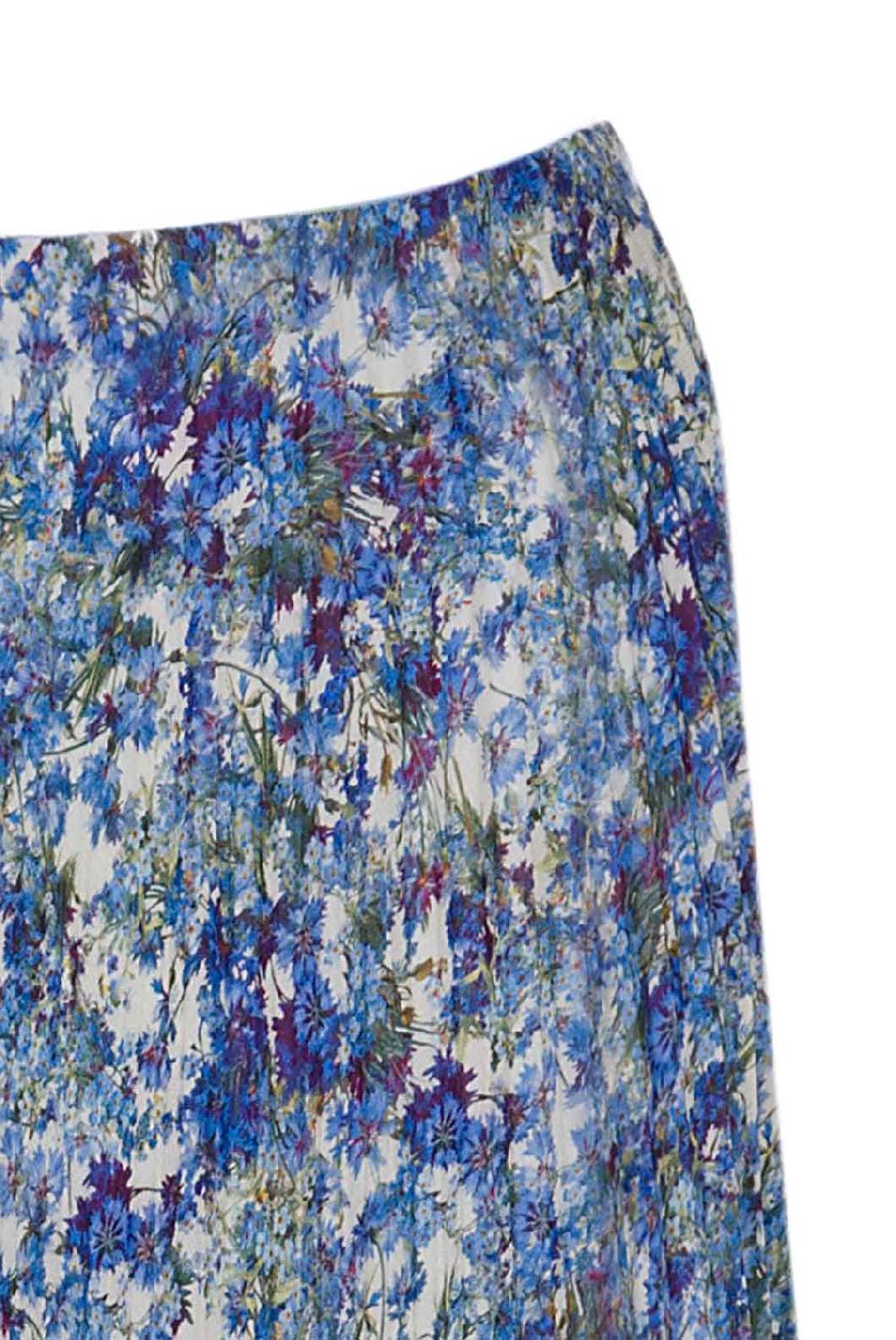 Luisa Beccaria Gonna longuette floreale stampata a pieghe Fino al 65% di sconto