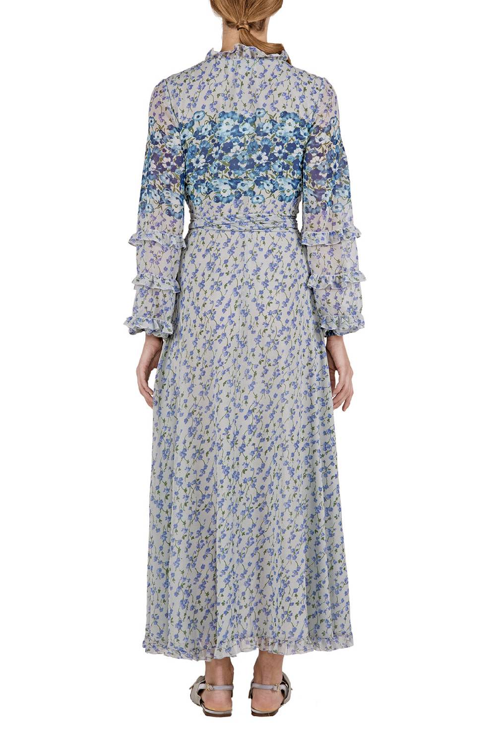Luisa Beccaria Abito a portafoglio in georgette floreale Fino al 55% di sconto