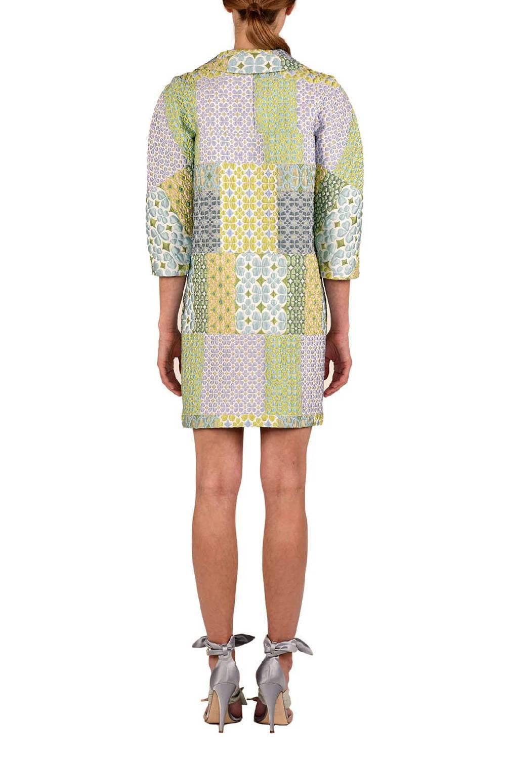 Luisa Beccaria Cappotto in broccato patchwork Solo un giorno rimasto