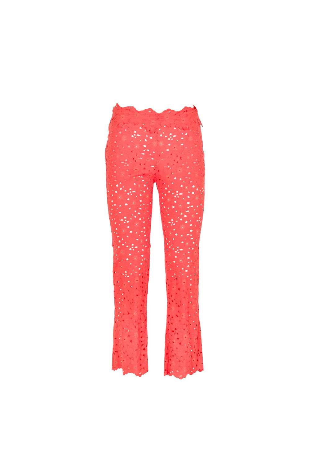 Luisa Beccaria Pantaloni Capri in pizzo floreale 50% di sconto per tempo limitato