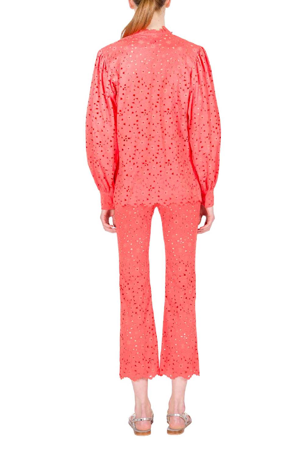Luisa Beccaria Camicia in pizzo floreale Sconto