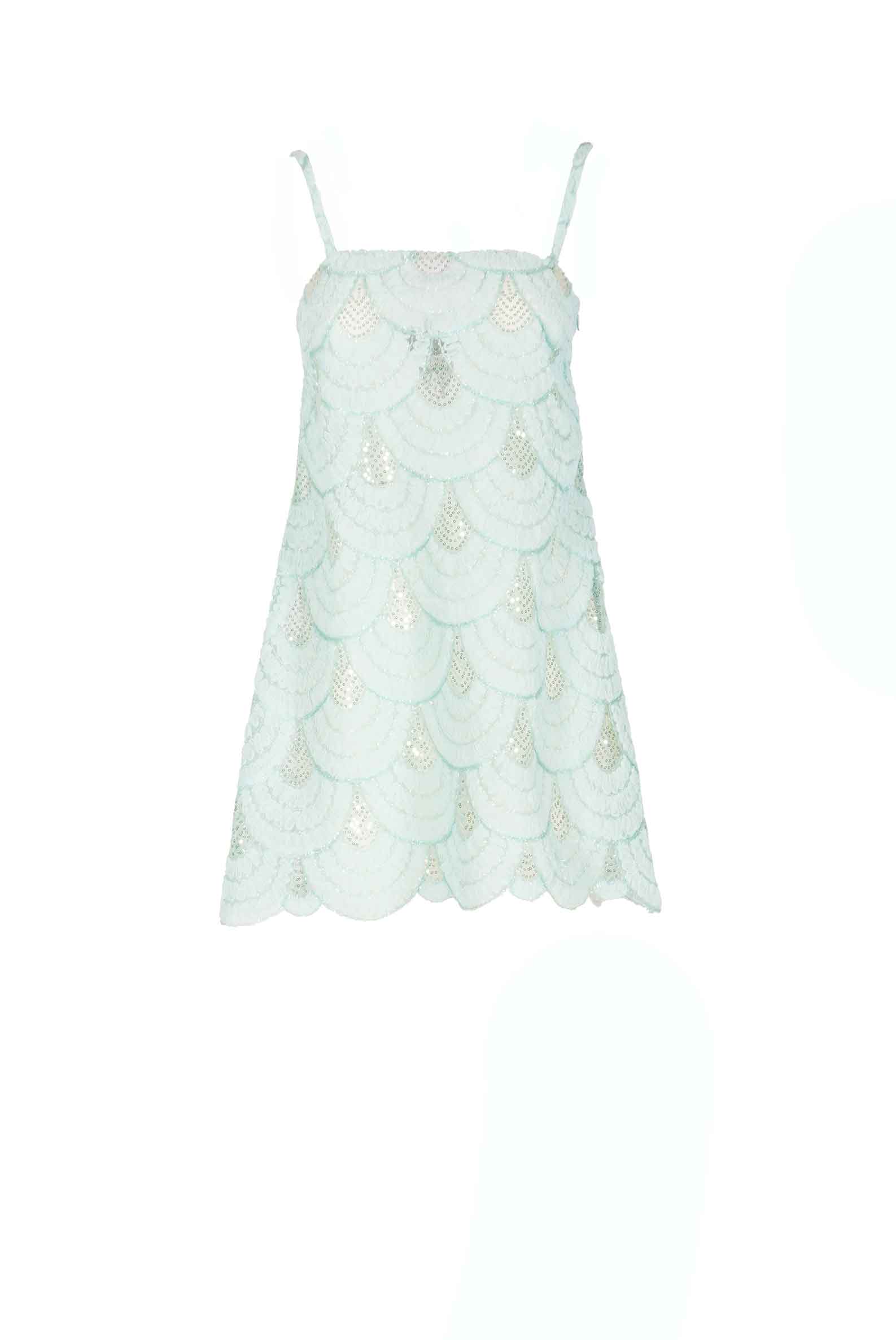 Luisa Beccaria Mini abito in tulle con paillettes Fornitura limitata