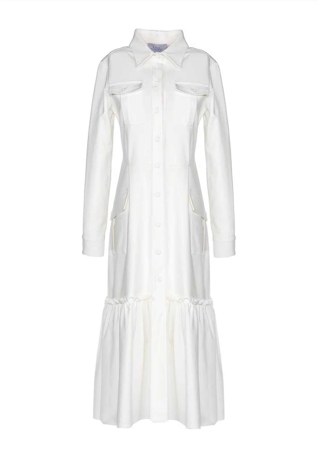 Luisa Beccaria Abito chemisier leggero bianco Black Friday