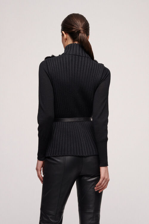 Luisa Spagnoli Mercante - Gilet in eco-pelliccia Nuovo