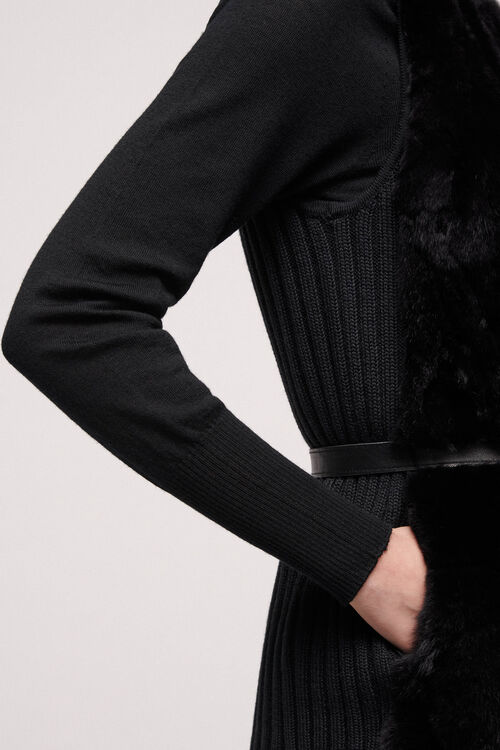 Luisa Spagnoli Mercante - Gilet in eco-pelliccia Nuovo