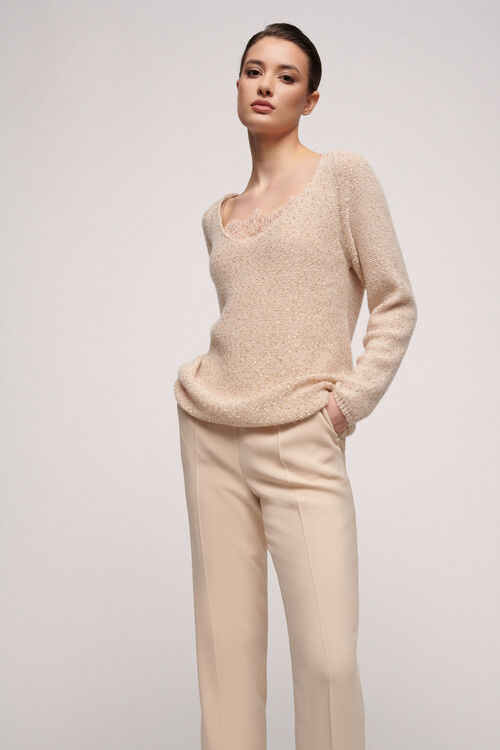 Luisa Spagnoli Consorte - Maglione elegante Saldi Di Fabbrica