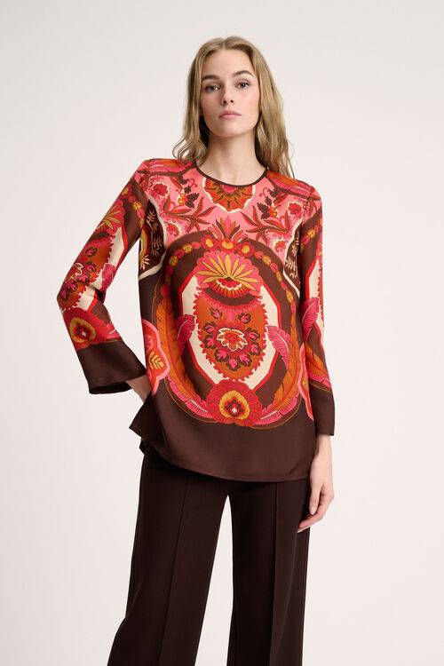 Luisa Spagnoli Laccio - Blusa in pura seta Promozione Limitata