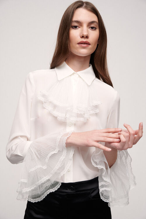 Luisa Spagnoli Laghetto - Camicia in seta Novità