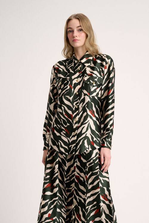 Luisa Spagnoli Lenza - Camicia animalier Presa