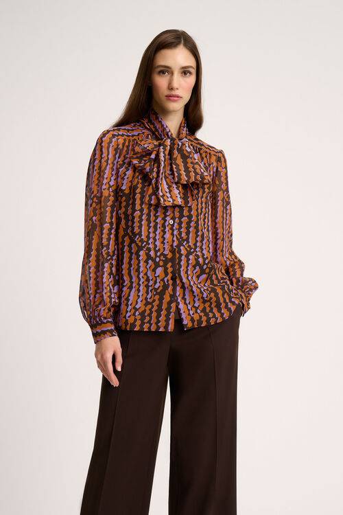 Luisa Spagnoli Lavinia - Camicia in seta Sconto