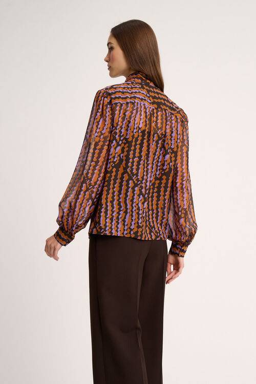 Luisa Spagnoli Lavinia - Camicia in seta Sconto