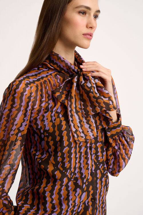 Luisa Spagnoli Lavinia - Camicia in seta Sconto