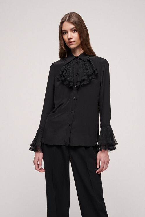 Luisa Spagnoli Laghetto - Camicia in seta Saldi