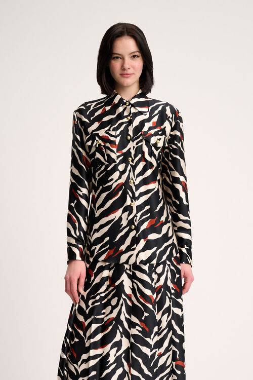 Luisa Spagnoli Lenza - Camicia animalier Offerte