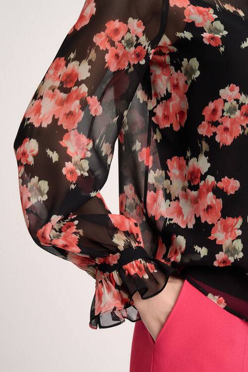 Luisa Spagnoli Lamine - Blusa con volant Hotsell