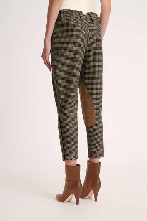 Luisa Spagnoli Olano - Pantaloni pied-de-poule Vendite Flash
