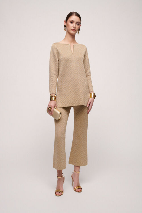 Luisa Spagnoli Zelinda - Pantalone in lurex Promozione Limitata