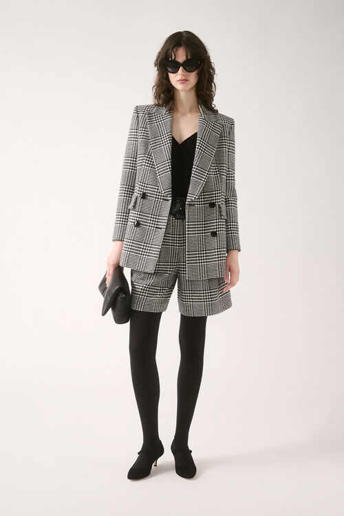 Luisa Spagnoli Otilia - Bermuda pied-de-poule Shopping Online