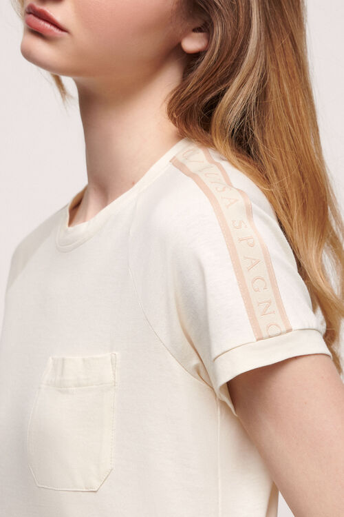 Luisa Spagnoli Lunar - T-shirt in cotone In Saldo